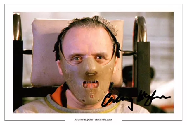 Anthony Hopkins Signed Autograph Photo Print Silence Of The Lambs