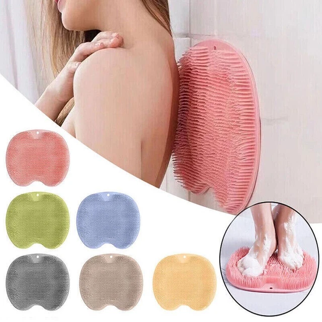 Cepillo cuerpo pie espalda cepillo masajeador almohadilla baño de ducha exfoliación alfombra limpieza ~