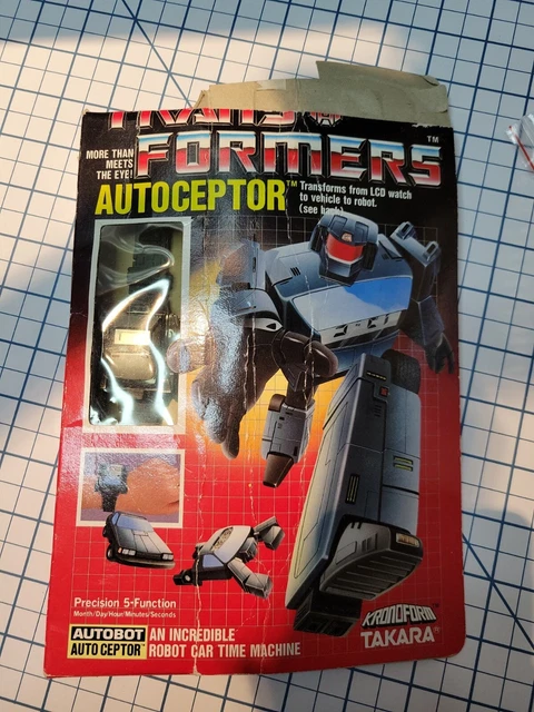AUTOCEPTOR Black CAR WATCH KRONOFORM TAKARA UNUSED G1 VINTAGE TRANSFORMER AUTOCEPTOR Black CAR WATCH KRONOFORM TAKARA UNUSED G1 VINTAGE TRANSFORMER
