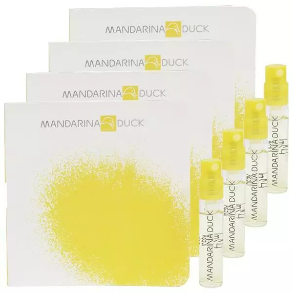 MANDARINA DUCK perfume 1,6ml Eau De Toilette –4pcs mini carded spray sample vial