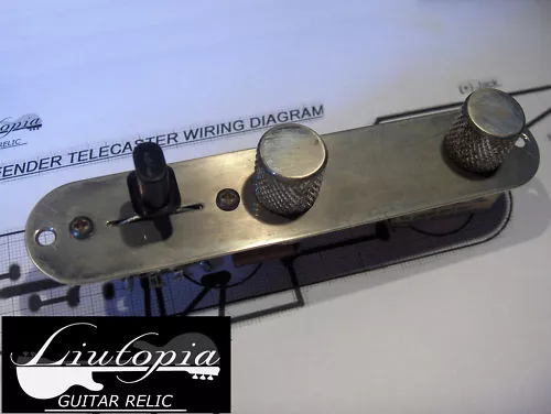 Per Telecaster Control Plate Cablato - Aged Relic -