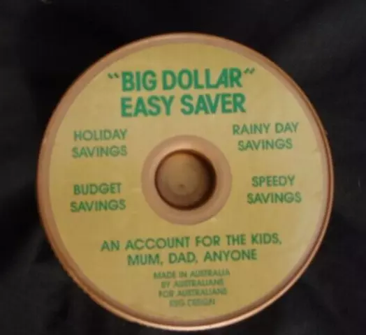 Australian $1 Big Dollar Easy Saver Plastic Money Box New 3