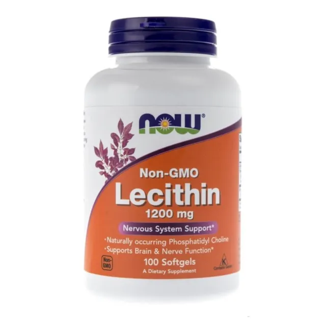 Lécithine de Now Foods 1200 mg, 100 capsules