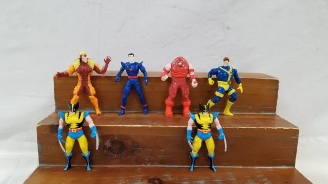 1994 Toy Biz Marvel Comic X-Men Steel Mutants Juggernaut Cyclops Wolverine