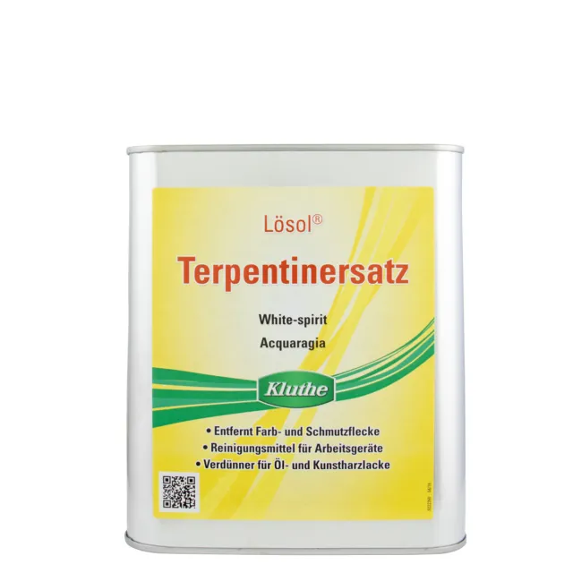 Kluthe Lösol set trementina 3 L, solvente di alta qualità, diluizione, detergente