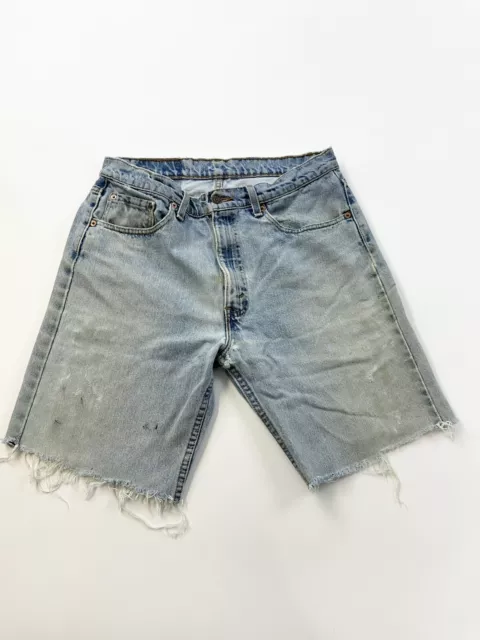 Levi’s 505 Shorts Men’s 31 Light Wash Denim Cut Off