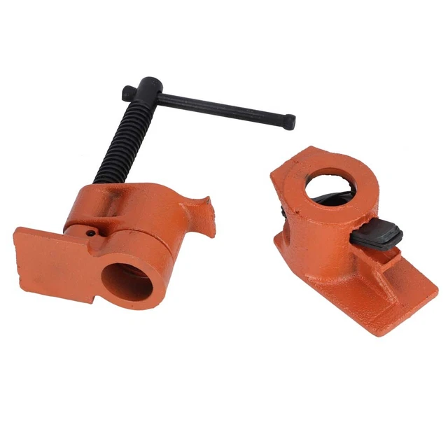 1/2 Inch Pipe Clamp Jaws Vise Fixture Set Woodworking Tool Kit Spare Parts FEI