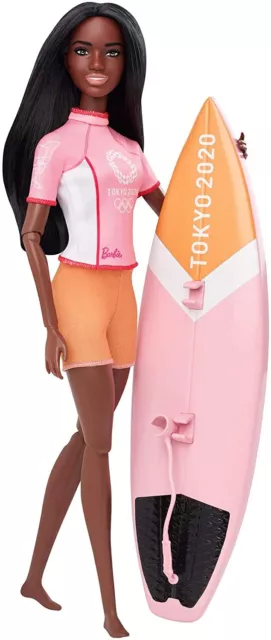 Barbie Surfer Girl Doll Olympic Games Tokyo 2020 Sports And Fitness Surfing Toy