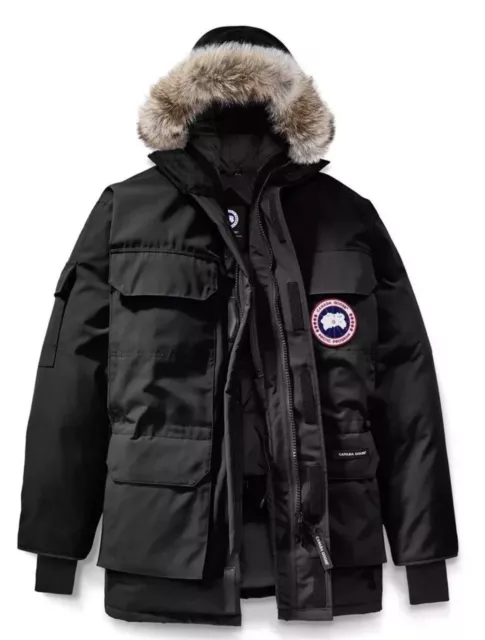 Rare Pre-Owned Men Canada Goose Expedition Hooded Snow Parka Size 3XL/3TG Black