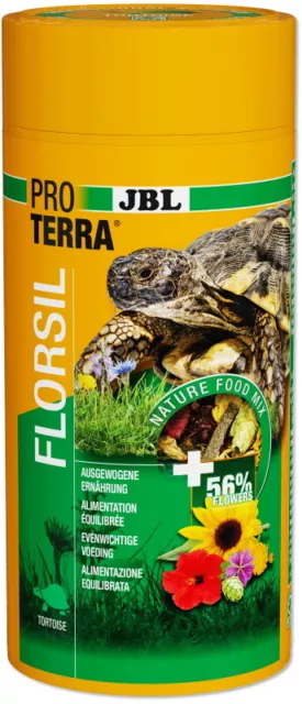 JBL PROTERRA FLORSIL- abwechslungsreiche Ernährung aller Landschildkröten 250 ml
