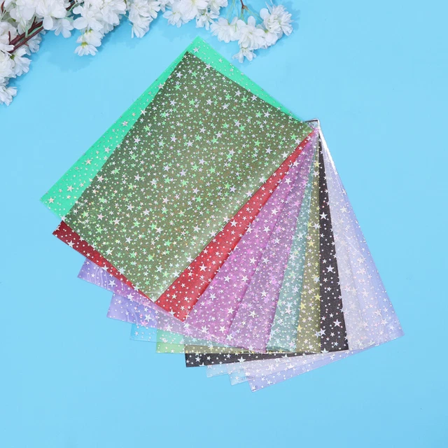 10 piezas Hágalo usted mismo Bolsa Maleta Artesanía A4 Lámina PVC Material Hecho a Mano Equipaje D