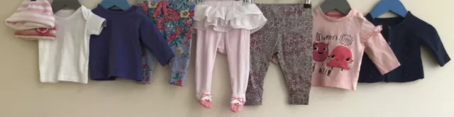 Pacchetto di abbigliamento per bambine età 0-3 mesi Joule Primark Matalan H&M