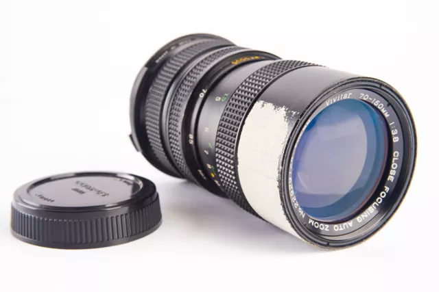 Olympus OM Mount Vivitar 70-150mm f/3.8 Close Focusing Auto Zoom Lens with Cap