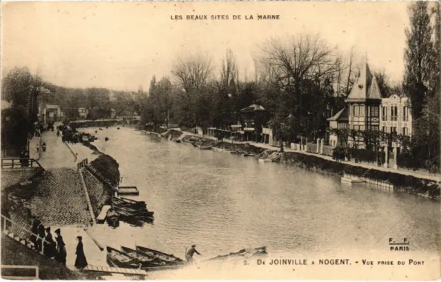 CPA JOINVILLE-le-PONT NOGENT-sur-MARNE - Vue prise du Pont (1352751)