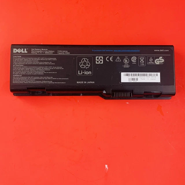 D5318 Genuine Dell inspiron 6000 9200 XPS Battery Li-ion 11.1V 53W 4800mAh NT*