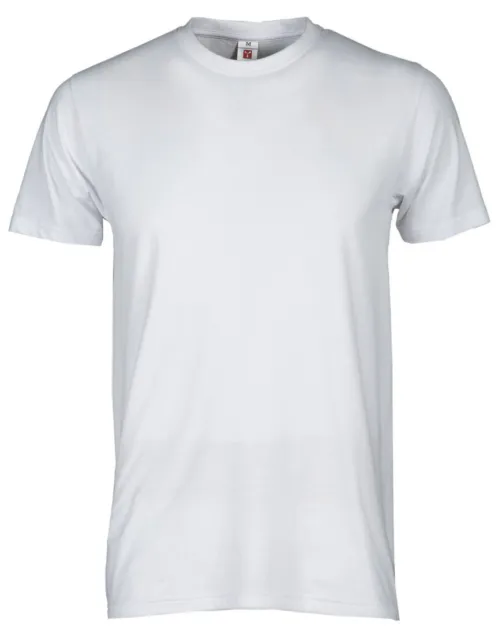 T-shirt stock 10 magliette XXL da lavoro in cotone bianco standard uomo donna