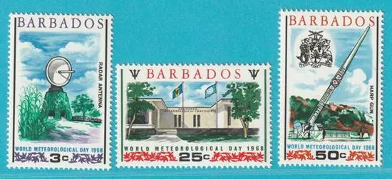 Barbados 1968 ** postfrisch MiNr. 271-273 Meteorologie