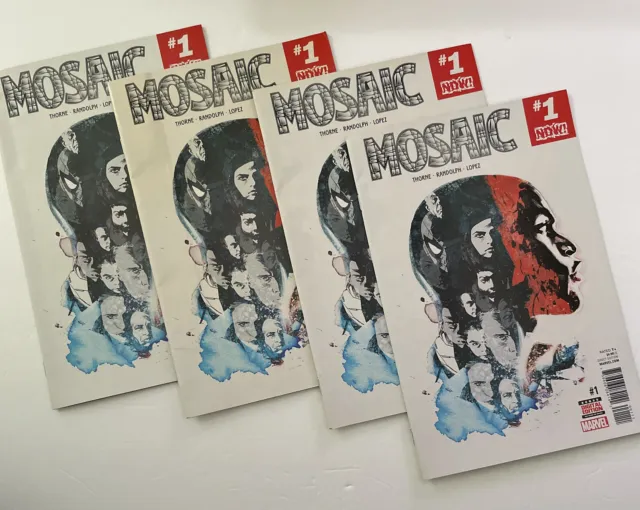Mosaic #1 Thorne Marvel Comics 1st Print 2016 Lot Of 4 VF+NM Unread Inhumans