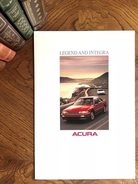 New 1989 ACURA LEGEND & INTEGRA 12-page Deluxe Oversize Sales Brochure/Catalog