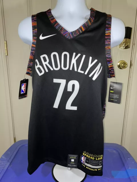 Nike Brooklyn Nets Swingman Biggie Smalls 72 Jersey New Small [CD7062-010]