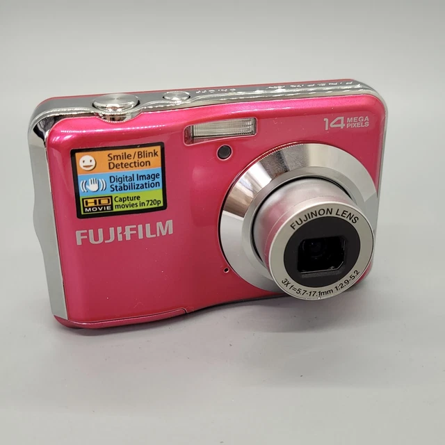 Fujifilm Finepix AV200 14,0 megapixel fotocamera digitale compatta rosa testata 10