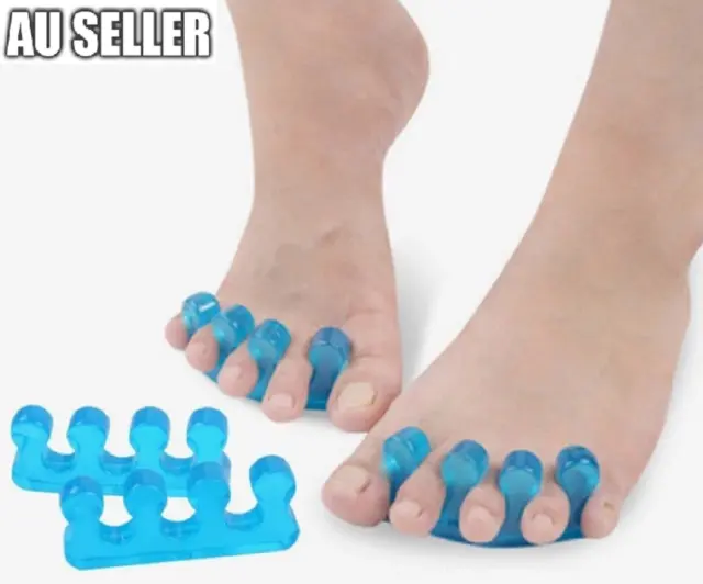 Reusable Soft Silicon Toe Finger Separator Nail Art Pedicure Polish Tool