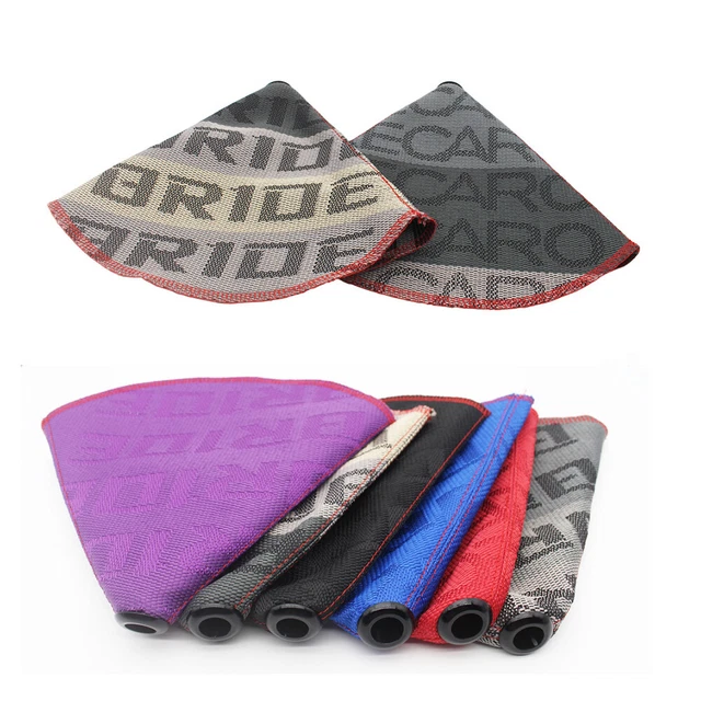 Manual Gear Stick Shift Knob Boot Cover Hyper Fabric Racing MT/AT Stitches
