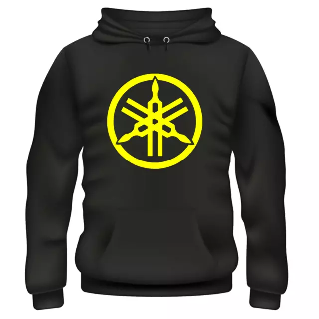 Felpa Replica Con Cappuccio Yamaha Big Logo Biker Moto Racing 3