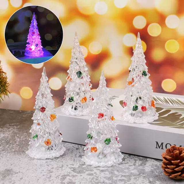 MINI CHRISTMAS TREE LED Light Ornament Dollhouse Christmas Tree ...