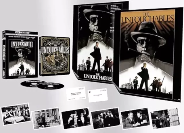 The Untouchables (Collectors Edition 4K Ultra HD + Blu Ray Steelbook Box Set)