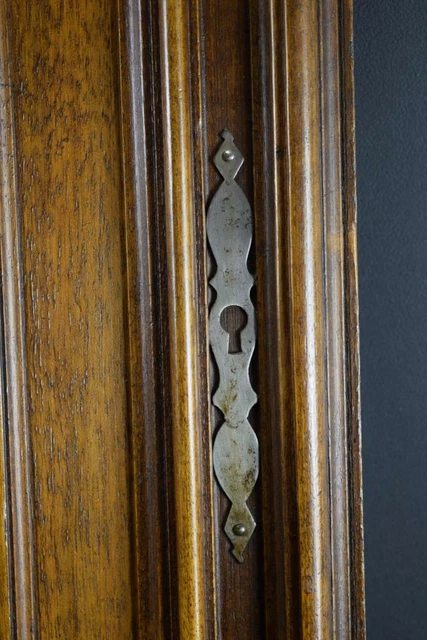 French Antique Gothic Hand Carved Wood Cupboard Door 19th 7
