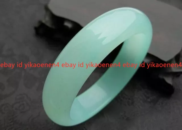 Chinese Natural Beautiful 56-62mm Green Fashion Jade Bangle Free Box