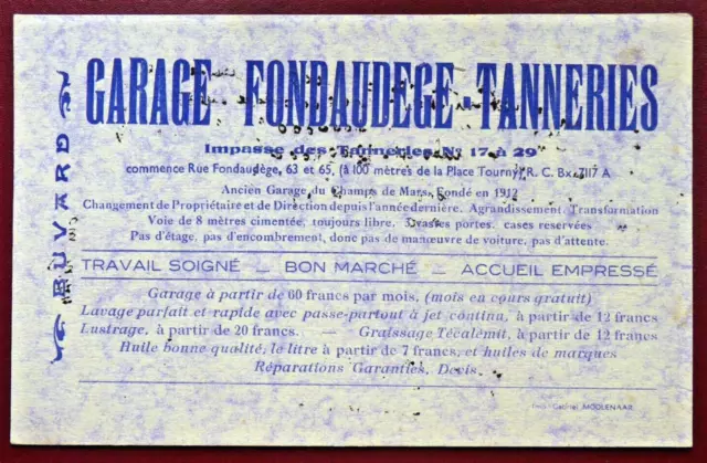 Buvard - Garage Fondaudege-Tanneries Bordeaux 33 - Voiture Auto Mécanique -