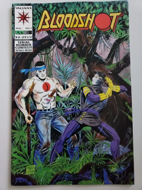 Bloodshot #7 Valiant Comics 1993 1St Full Appearance Of Ninjak! 1St Print! Movie