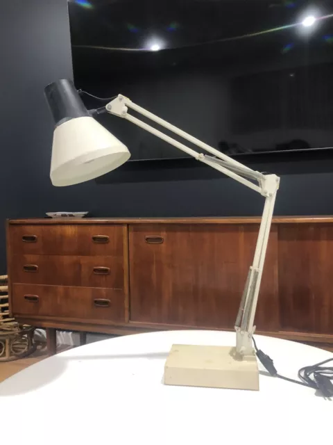 Vintage Industrial LUXO Articulating Table Desk Lamp, Retro