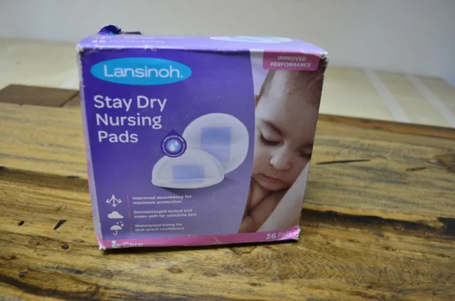 Lansinoh Stay Dry Nursing Pads -36 Pads New!