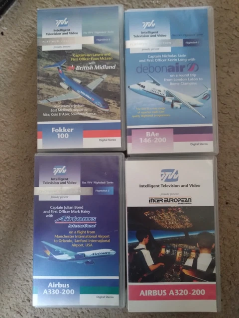 FLYING VIDEOS VHS ITVV Flightdeck £10.00 - PicClick UK