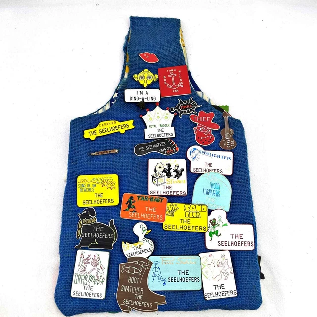 Vintage 70's Vest & Square Dancing Pins Pinbacks Buttons Ding-A-Ling Boot