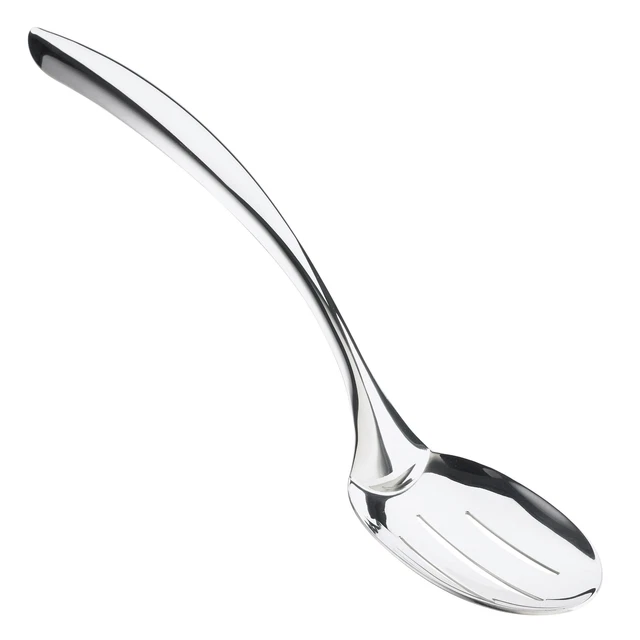 Browne Foodservice 573174 Eclipse 18/8 S/S 13.5 Slotted Serving Spoon"