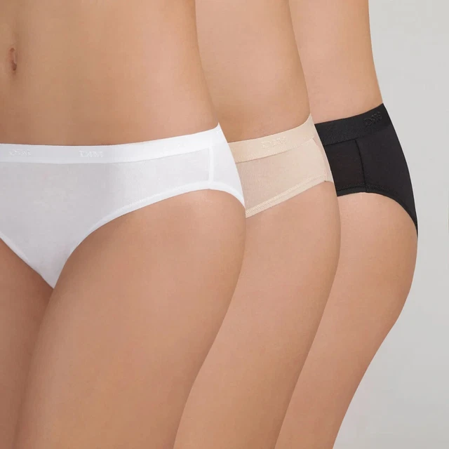 Pack De 3 Culottes DIM En Coton Stretch - Taille 44/46, Neuf Avec étiquettes, Confort Et Praticité