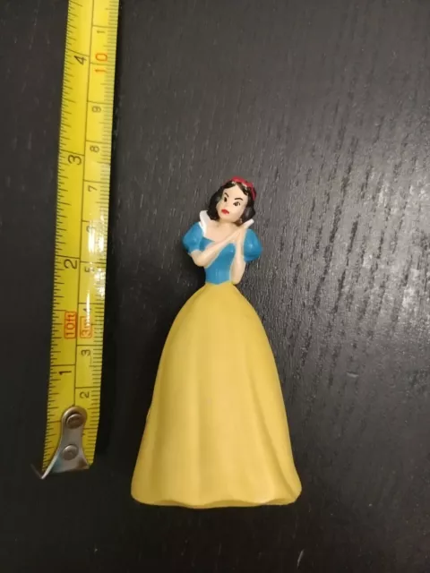 Disney Snow White Yellow Dress Cake Topper  3" Toy Figure