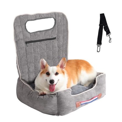 Beige Siège Auto à Chien Chat Panier Couverture Hamac Grattement Protection de Voitrue 