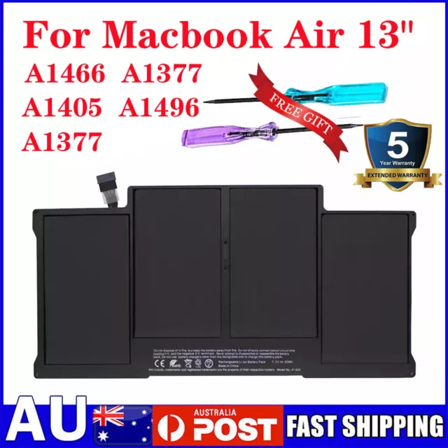 A1405 Battery For Macbook Air 13" A1369 2010 2011 A1466 2012 A1496 2013 2014 AU