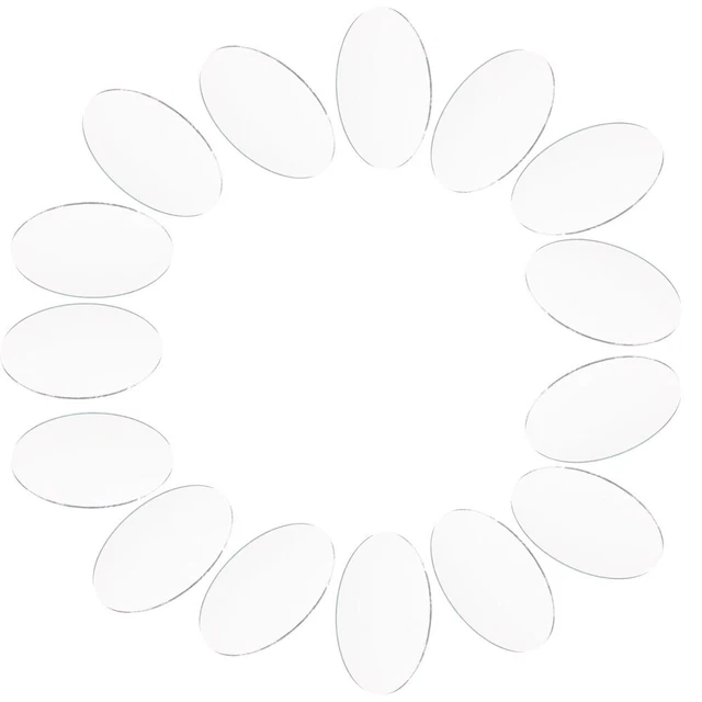 200 Piastrelle Specchio Autoadesive Rombo - 23.5x12.5mm Per Decorazione Mosaico Fai Da Te