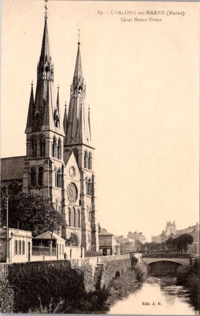 *47811 cpa Chalons sur Marne - Quai Notre Dame