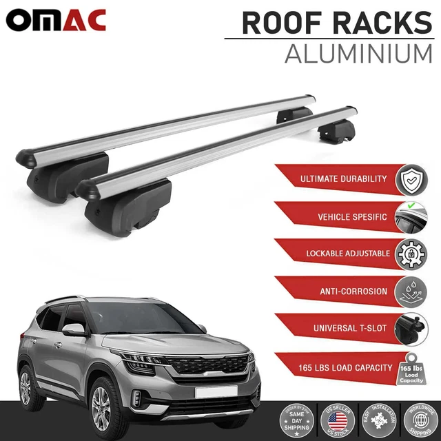 2P ALUMINUM FOR Kia Seltos 20212023 Roof Rack Cross bar luggage