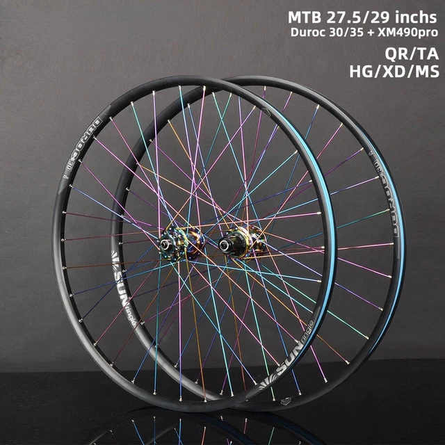 Mountain Radsatz 27.5/29 Inch Duroc 30/35 Schlauchlos Vakuum Felge 32H Qr / Ta