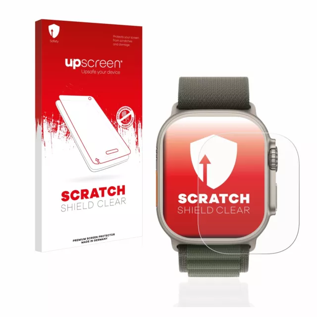 Schutz Folie für Apple Watch Ultra / Ultra 2 Kratzfest Anti Fingerprint Klar