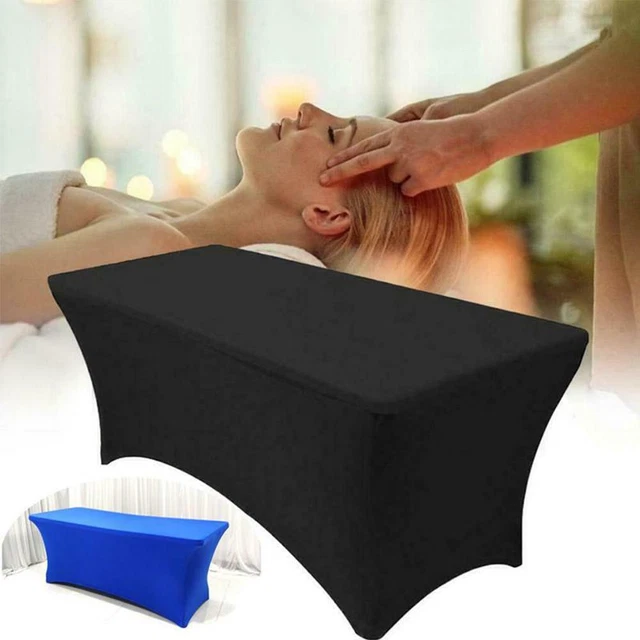 Sábana de mesa de spa con extensión de pestañas elástica masaje salón de belleza. Funda de cama