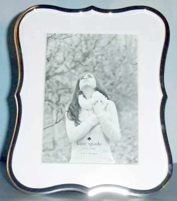 Kate Spade New York Crown Point 5X7" Picture Frame Silverplate By Lenox New
